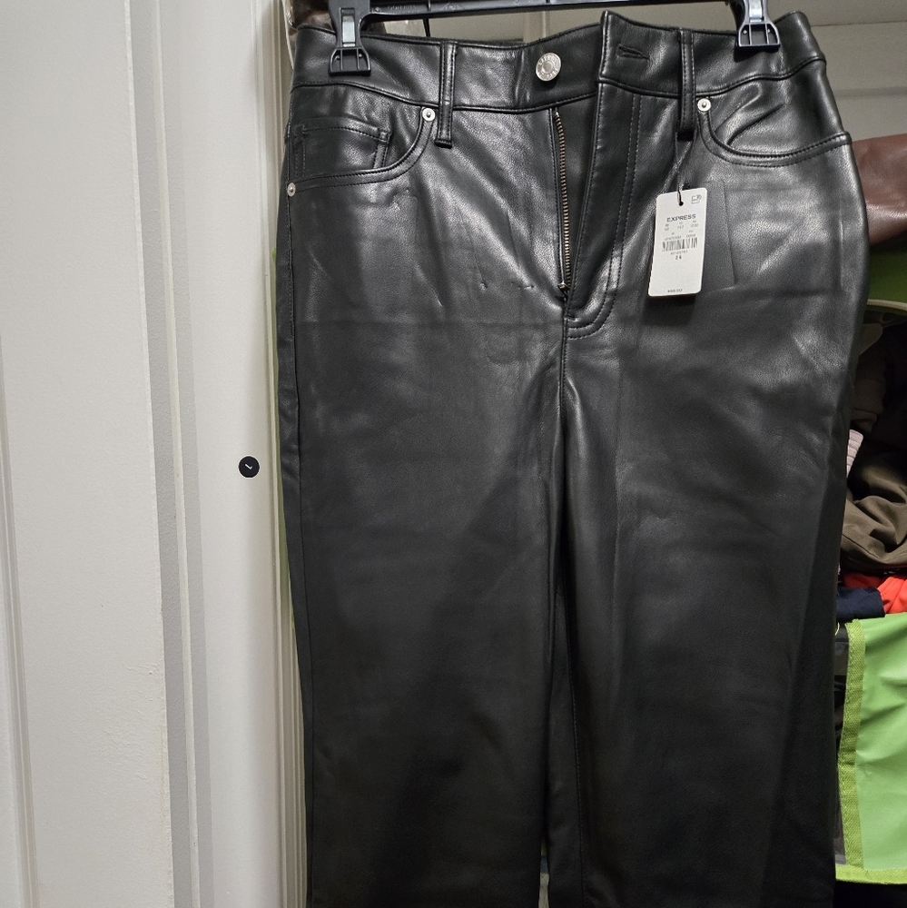 Black Leather Pants